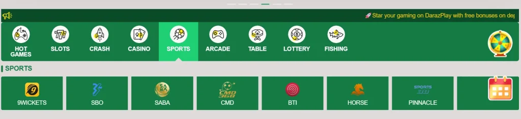 Darazplay Sportsbook Review